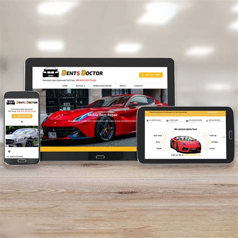 auto body shop website design.